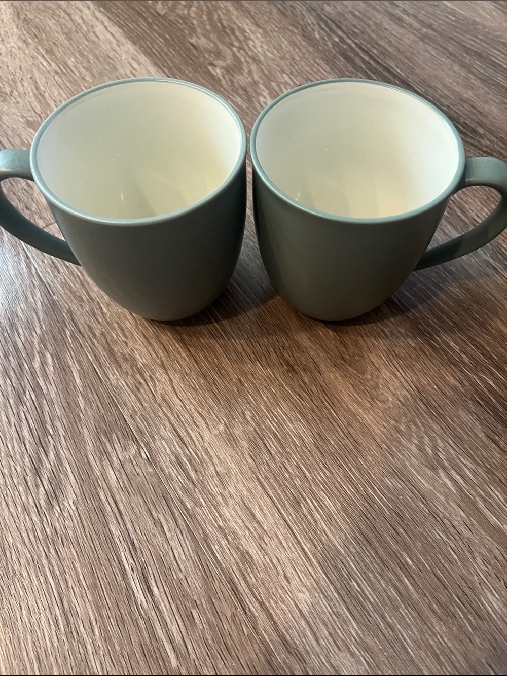 Noritake Colorwave Ceramic Coffee Mugs - Sage Green Set of 2